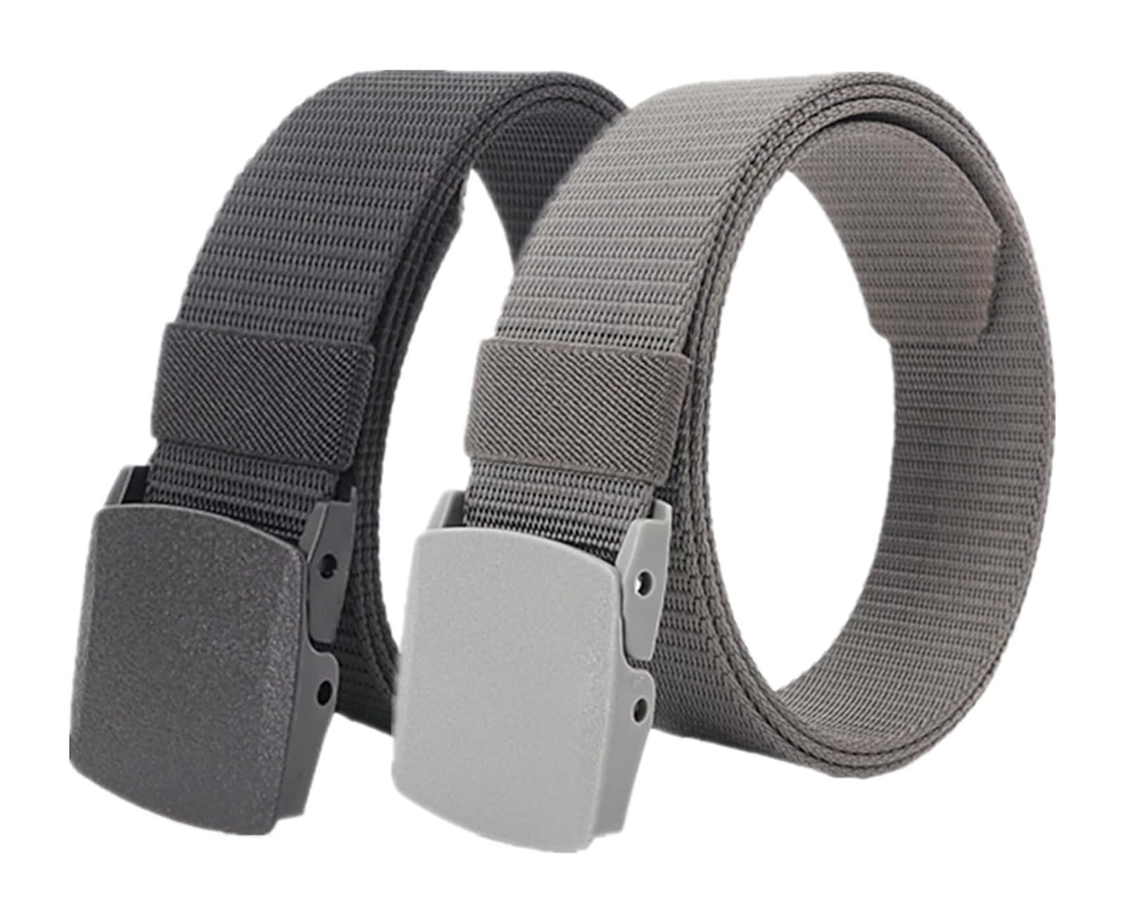 Cinturones de Trabajo para Hombre, Cinturones for Hombres - Cinturón táctico Militar de Nailon - Cinturón Unisex Multifuncional for Deportes al Aire Libre(Black and Gray,120)