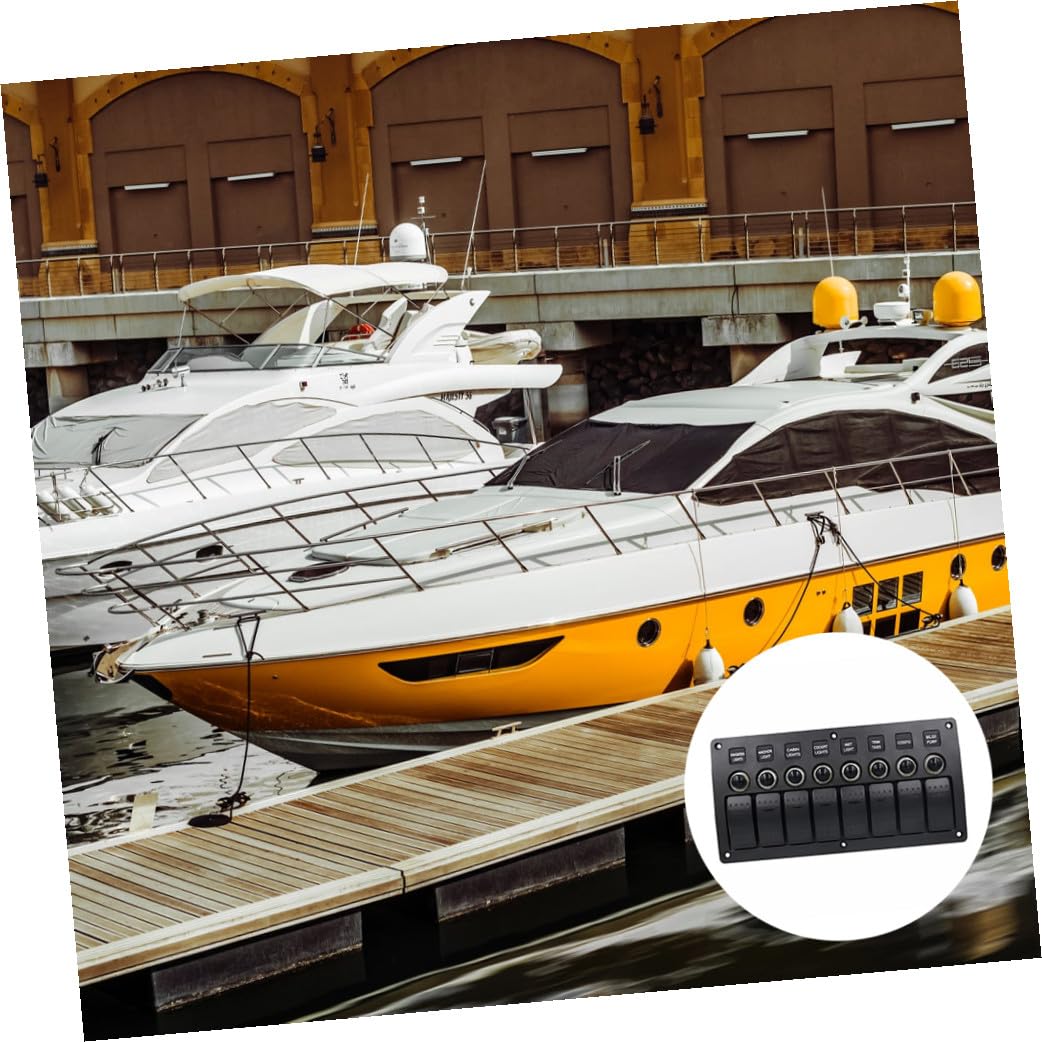 Multifunctional 8 Button Panel 12-24v Vehicle Panel Replacement for Rv/car/Boat Heatproof