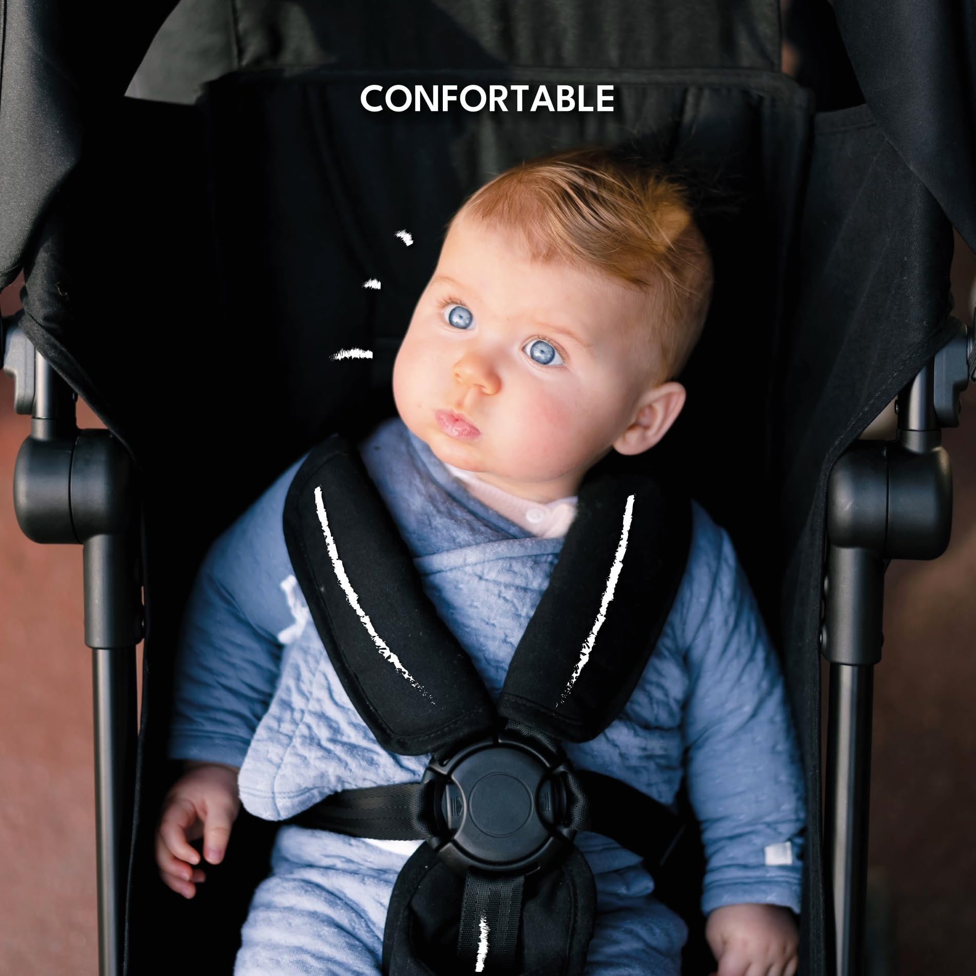 Looping Squizz mini - Poussette Citadine Naissance - Pliage rapide ultra compact, Sac de Transport, Canopy | Black