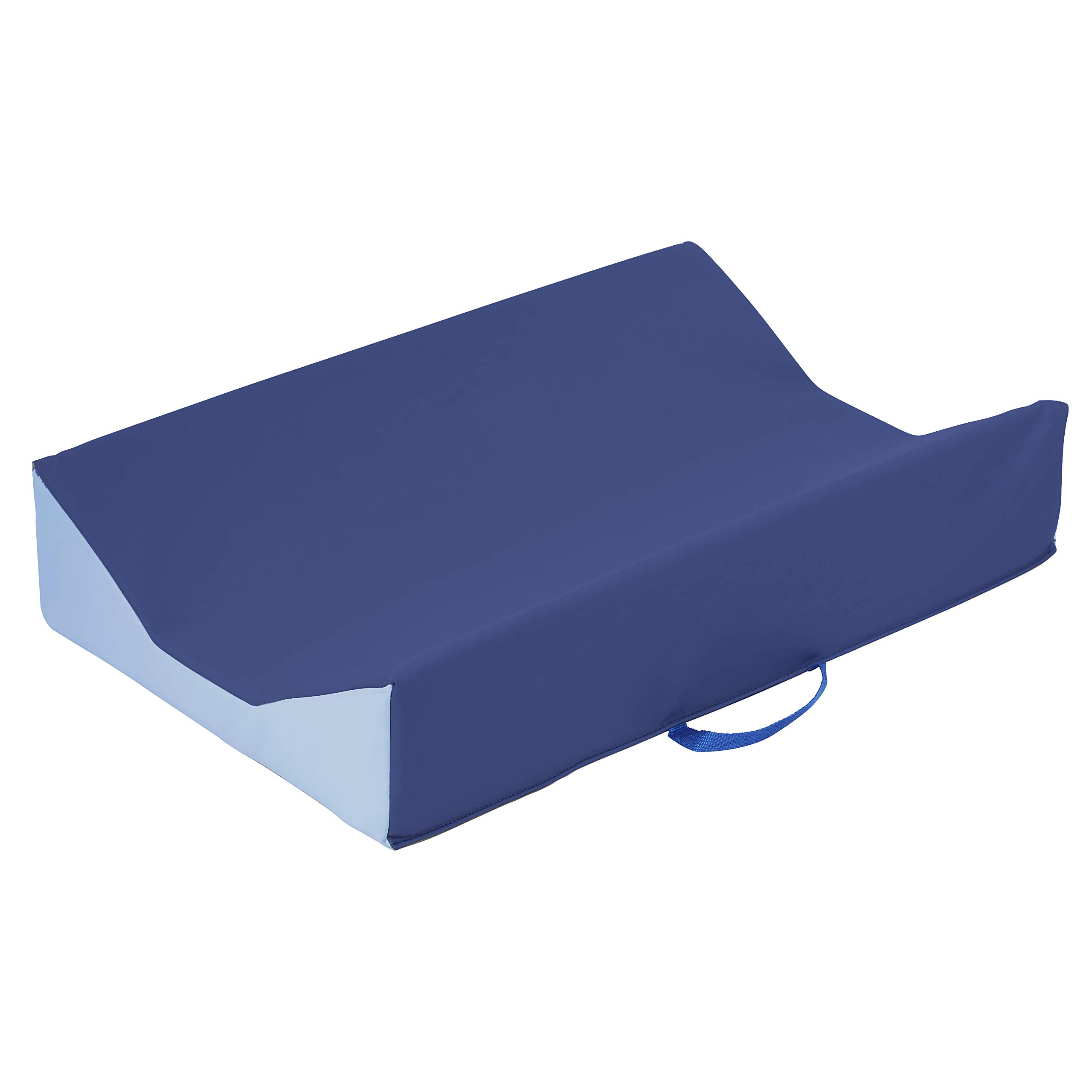 SoftScape Wickelunterlage, besonders weich, für Babys, Kleinkinder, rutschfeste Unterseite, integrierter Griff, leicht zu transportieren, Navy/Powder Blue, 1