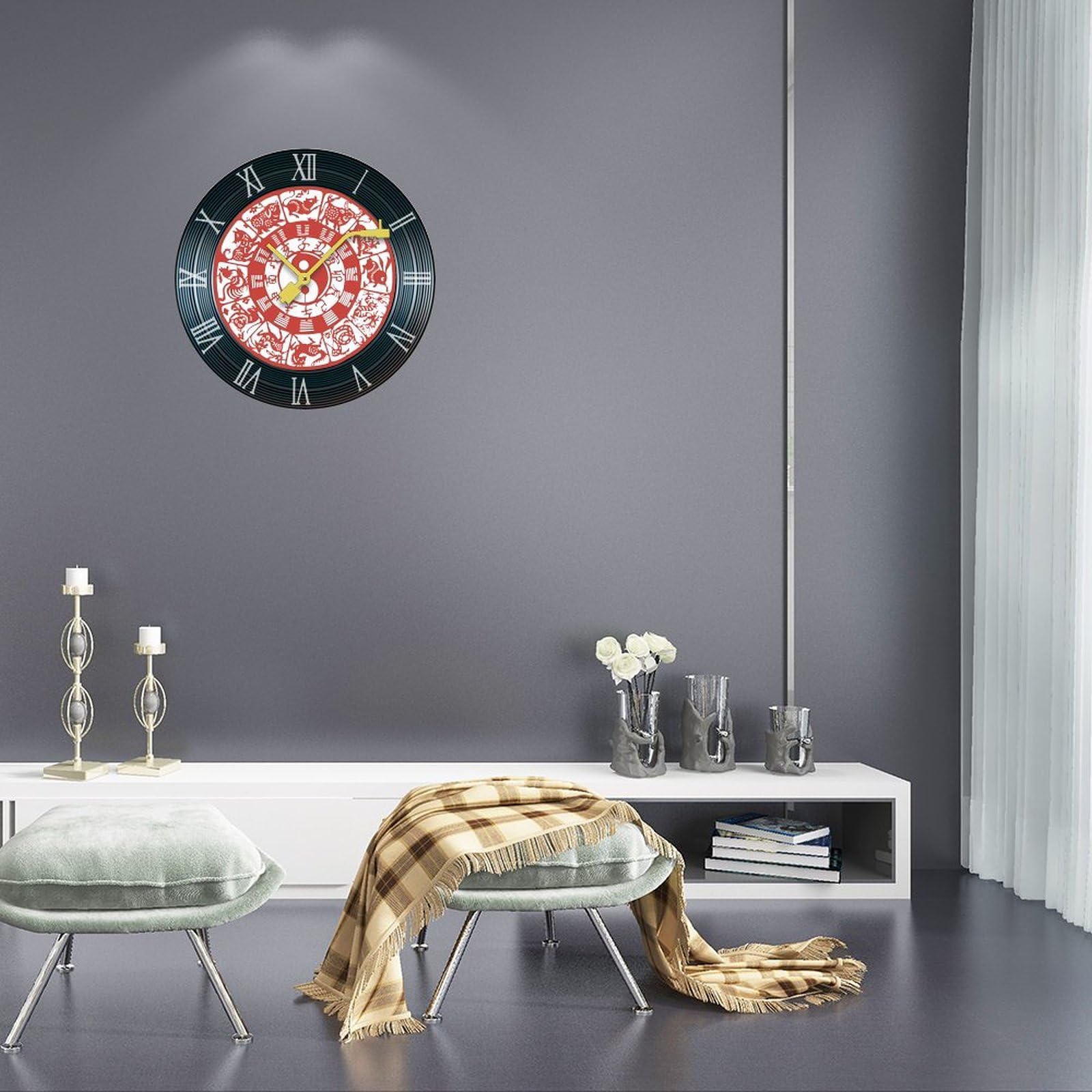 大型木製壁掛け時計 黒 　海恋太郎 00-a00167-00.jpg