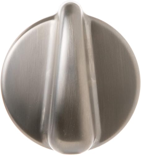 GE WB03T10266 - Pomo de control original OEM (acero inoxidable) para GE Range/Estufa/Hornos