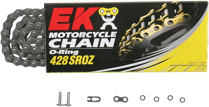 EK 428SROZ Standard O-Ring Motorcycle Chain Clip Master - 130 Links