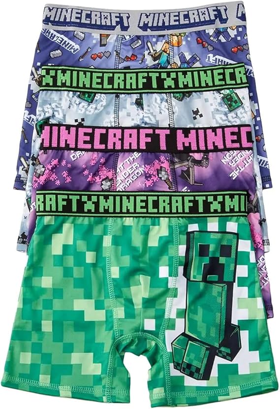 Amazon Co Jp Minecraft マインクラフト 子供用 トランクス 下着 4枚セット パンツ ファッション