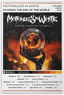 Scoring The End of The World Motionless in White Canvas Poster Bedroom Decoration Landscape Office Valentine's Birthday Gift Unframe-style12x18inch(30x45cm)