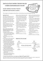 Vista 9 de AKT LIGHTING Combo de luz LED de emergencia y señal de salida, señal de salida verde, luz de salida de emergencia certificada UL, lámparas