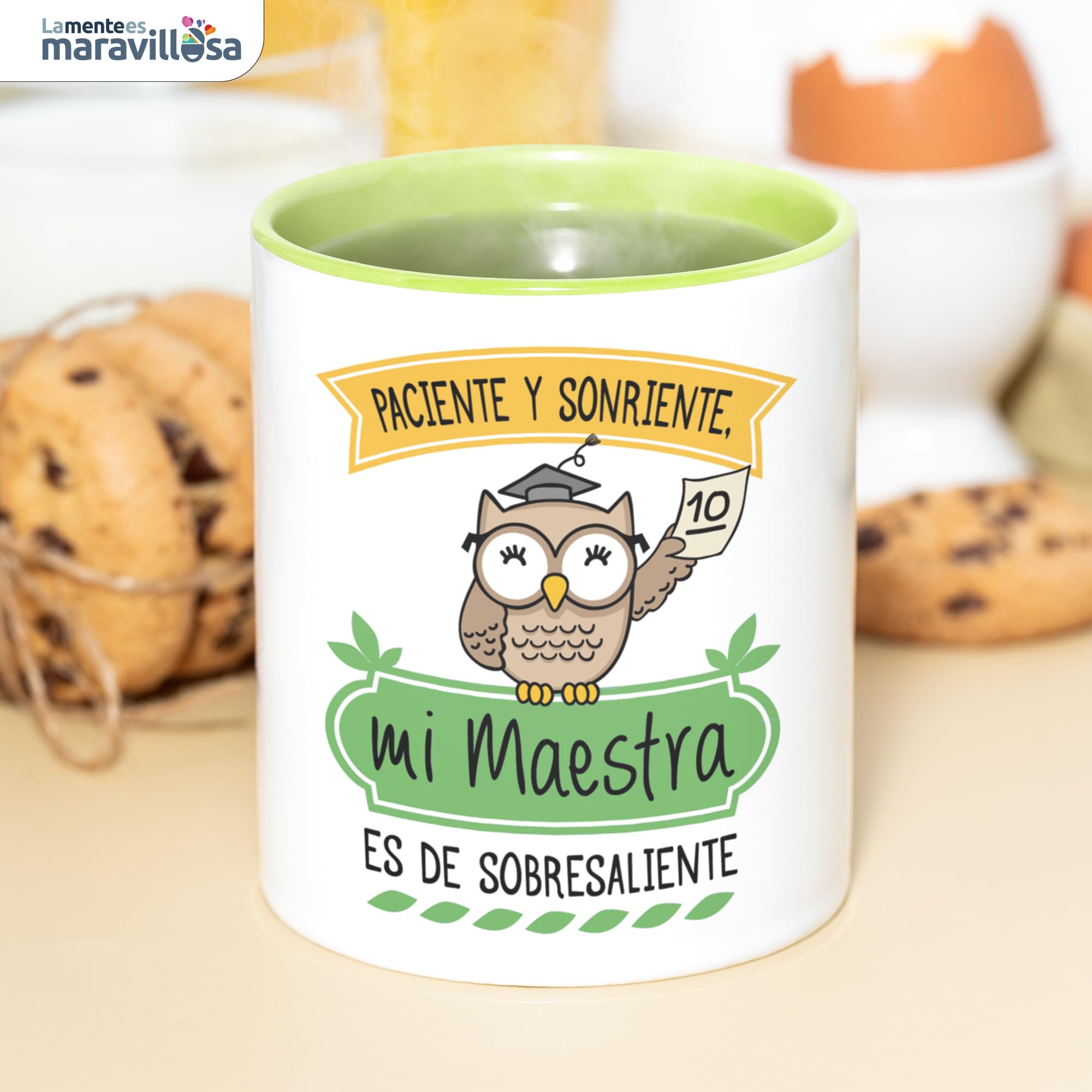 LA MENTE ES MARAVILLOSA - Mug En Céramique Avec Phrase Et Dessin |Di Madre Ce N'e è Solo Una E Come La Mia Nessuna| 330 Ml Cadeau Original Pour Jour