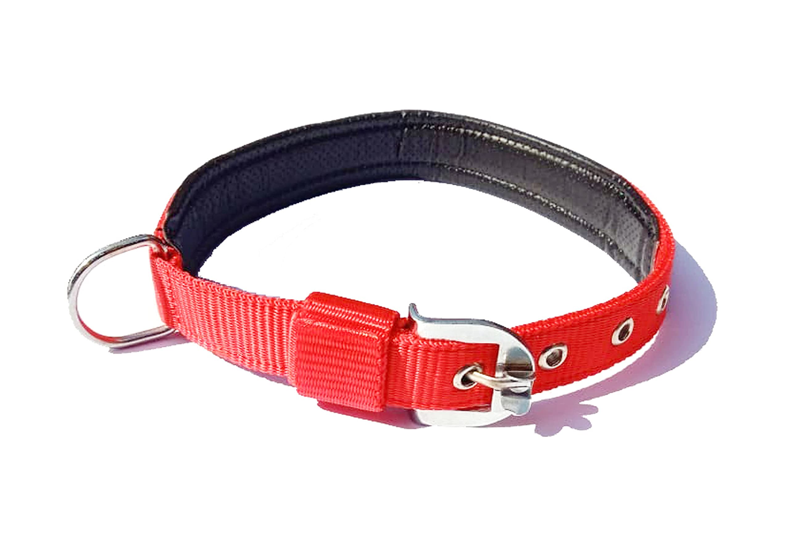 HAPPY4PETS Adjustable Neck Collar Belt for Small Medium Large Dogs (Leather Padded, Red) (B0BV9ZKH9N) Amazon Price History, Amazon Price Tracker