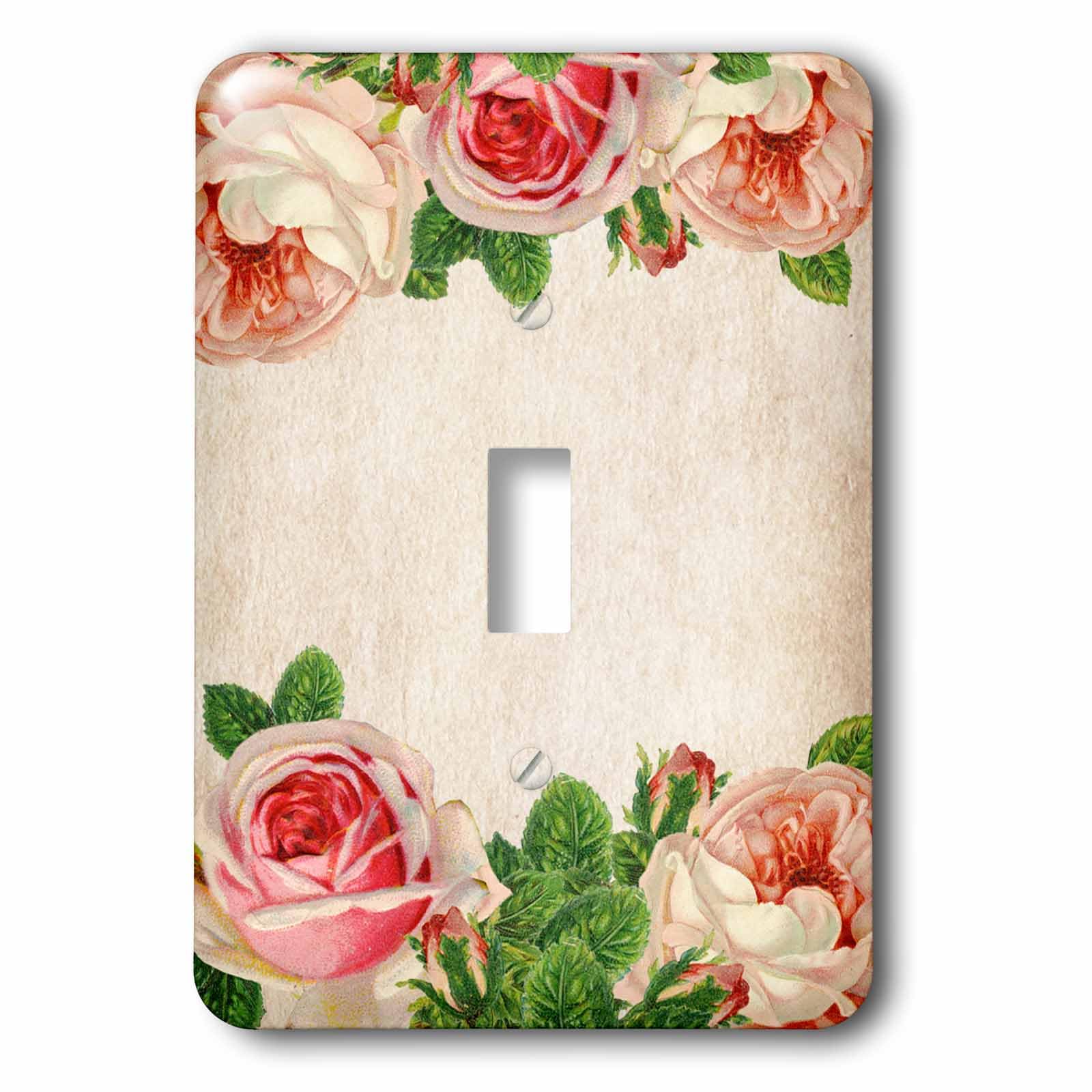 Cubierta para interruptor de luz floral para salones de estilo victoriano