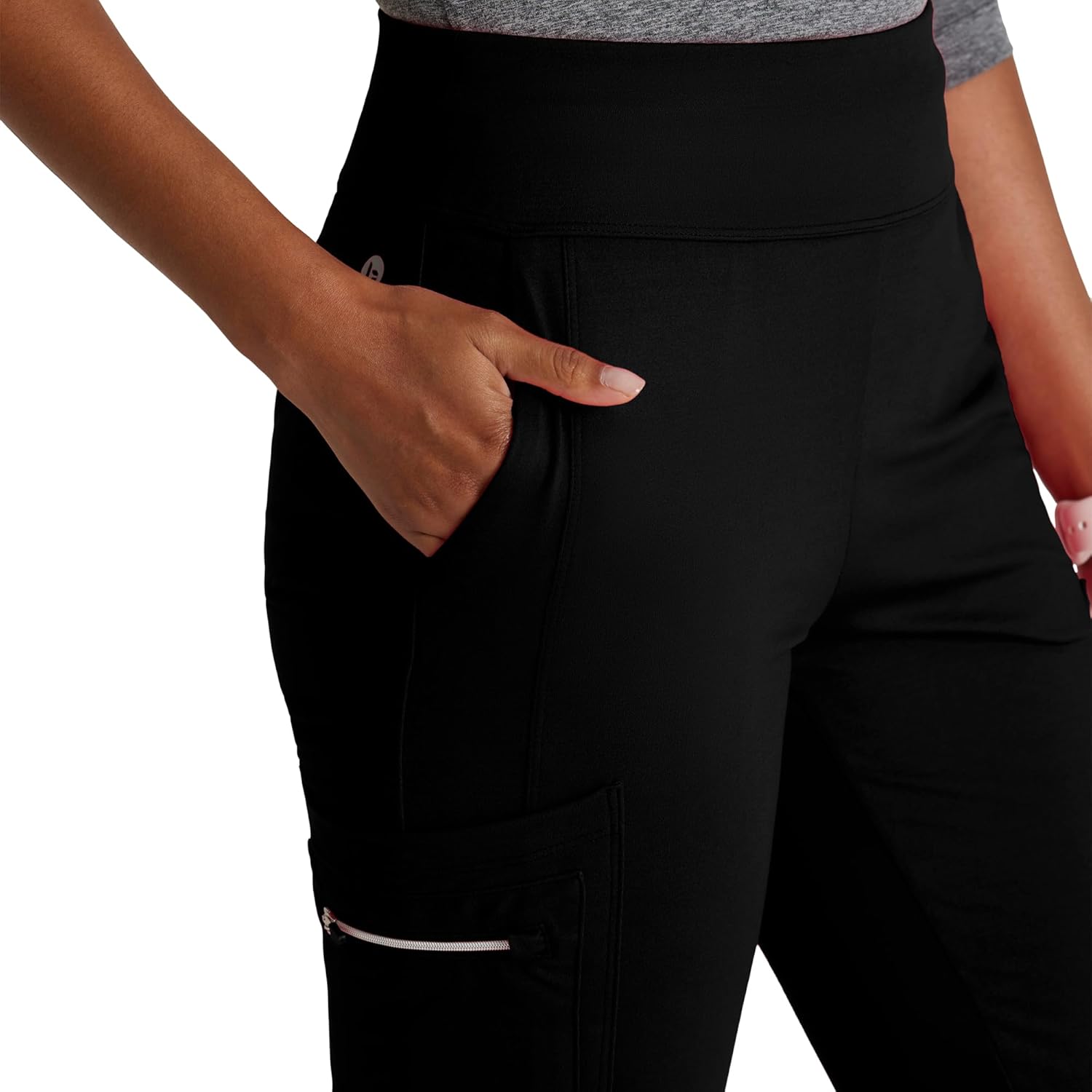 BARCO One Performance Knit Sprint Scrub Pant for Women – 7-Pocket, High-Rise Yoga Pants with 360 Spandex Stretch - Image 2