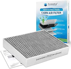 Amazon.com: Femota Certified MERV 13 Cabin Air Filter with Activated ...