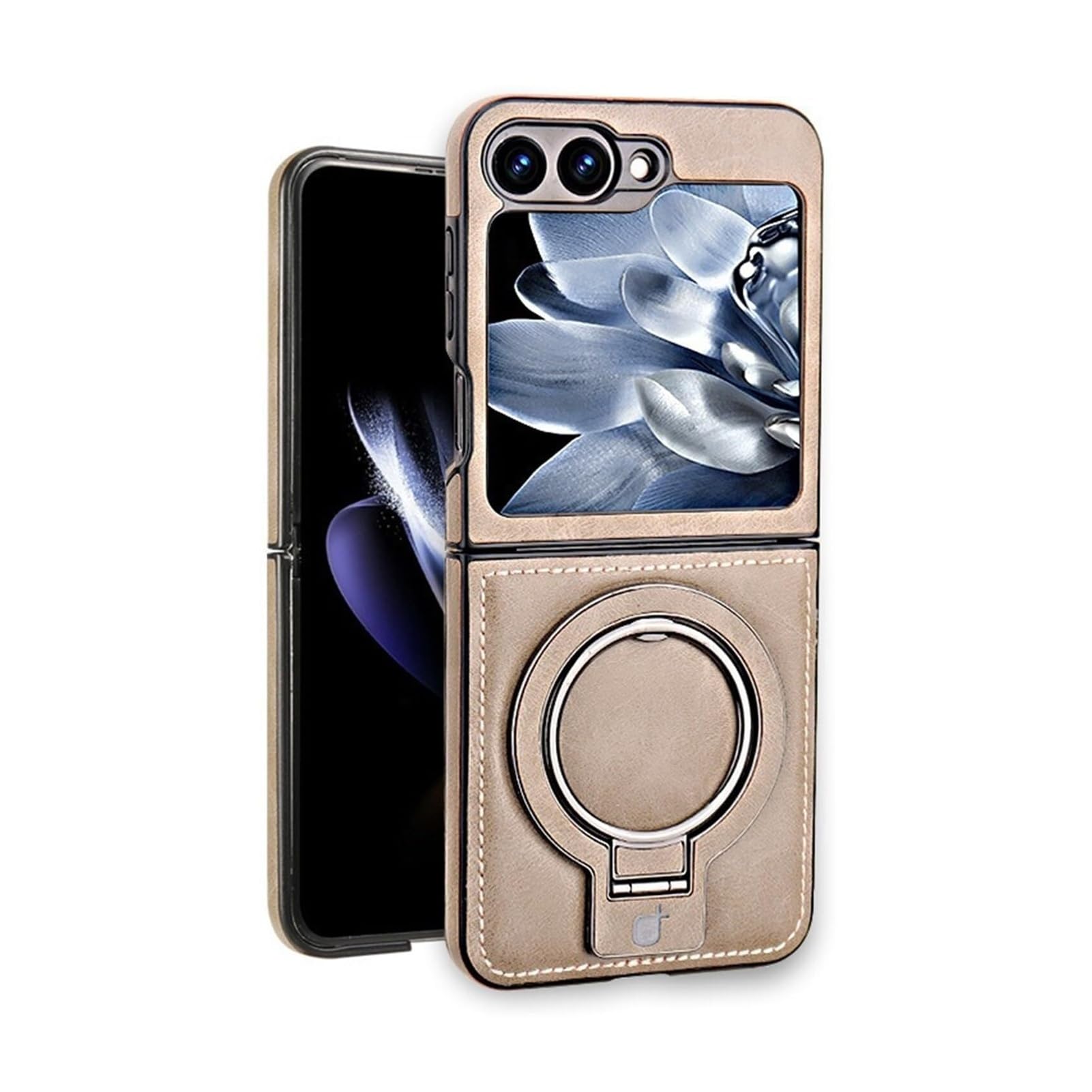 Coque Samsung Z Flip 6 étui gris avec support pour visionnage - 8