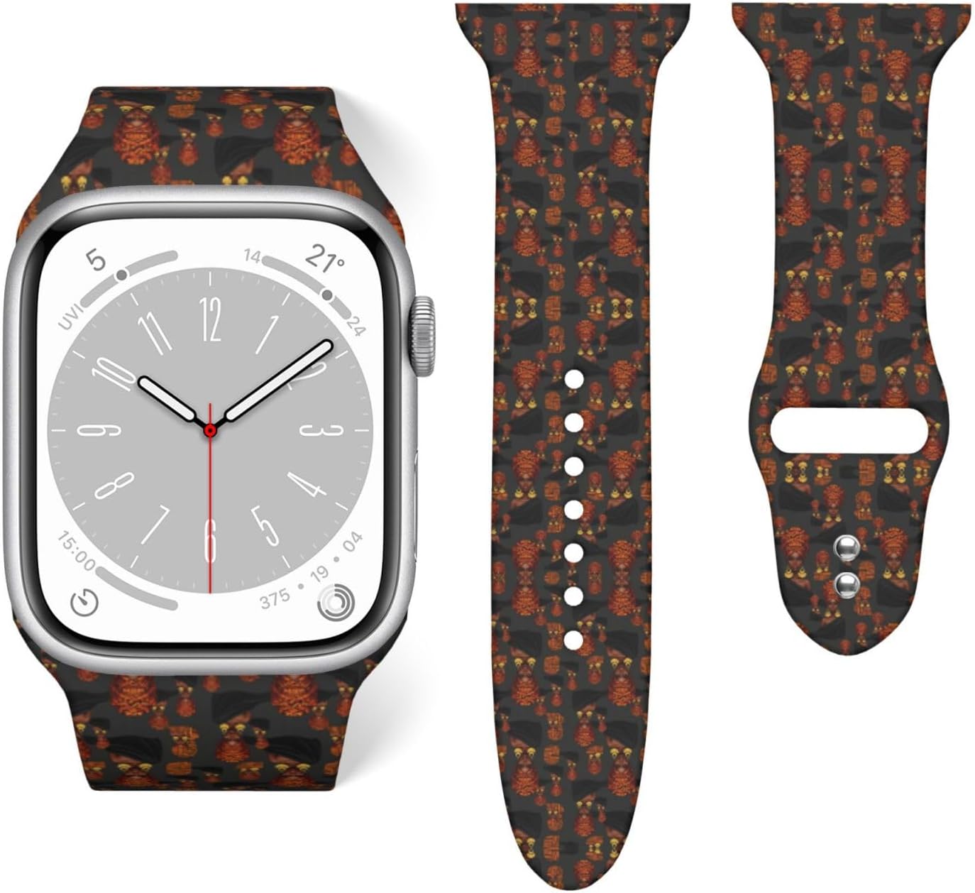 Women Mens Breathable Silicone Smart Watch Band
