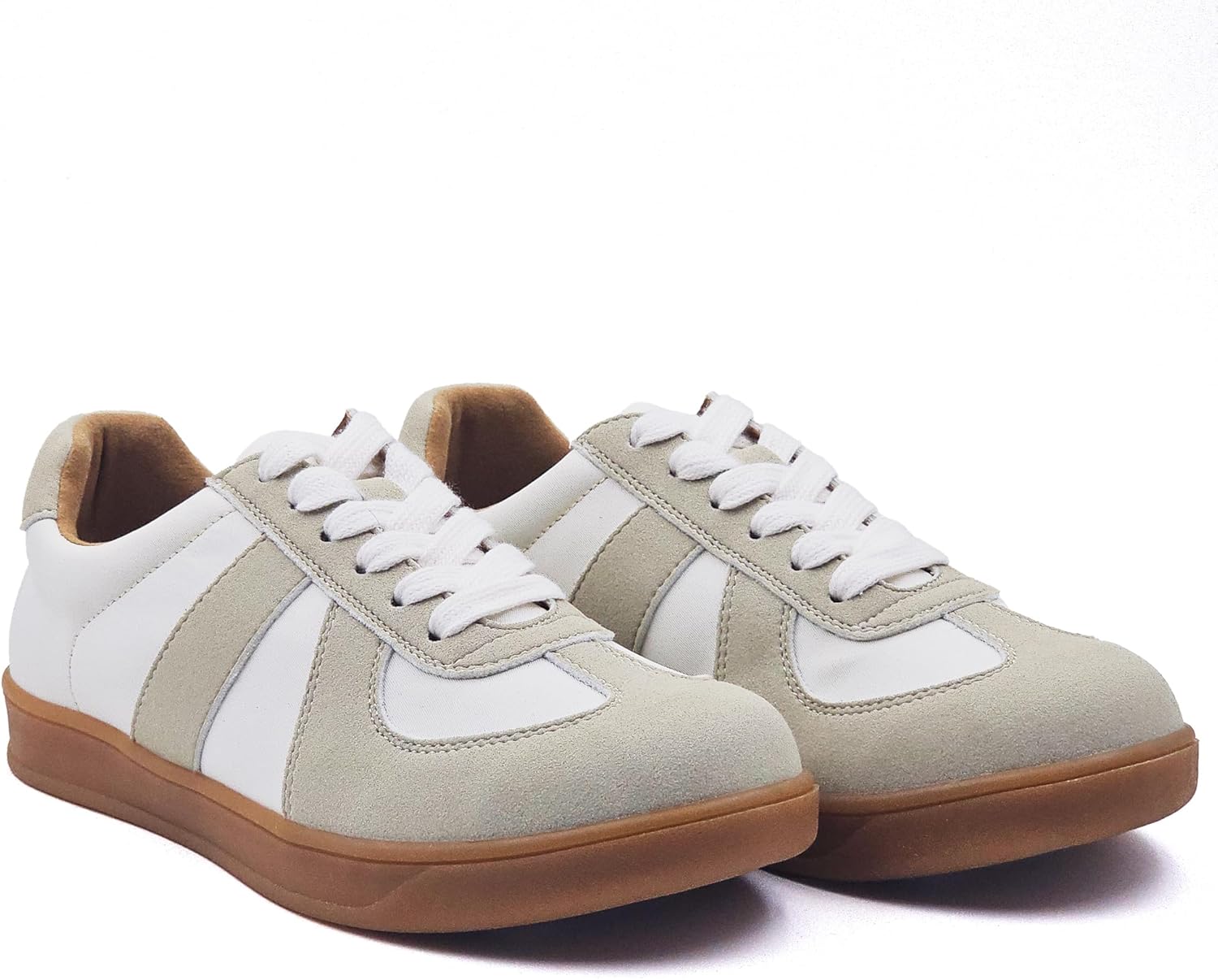 Women's Lace Up Trendy Sneaker Classic Fashion Low Top Walking Shoes - Picture 38 of 109