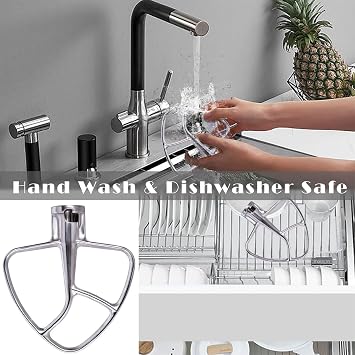 Flat Beater Kitchen Aid 4.5-5QT K45SS KSM150 KSM152 KSM165 Tilt Stand Mixer Attachment Kitchen Paddle Baking Pastry