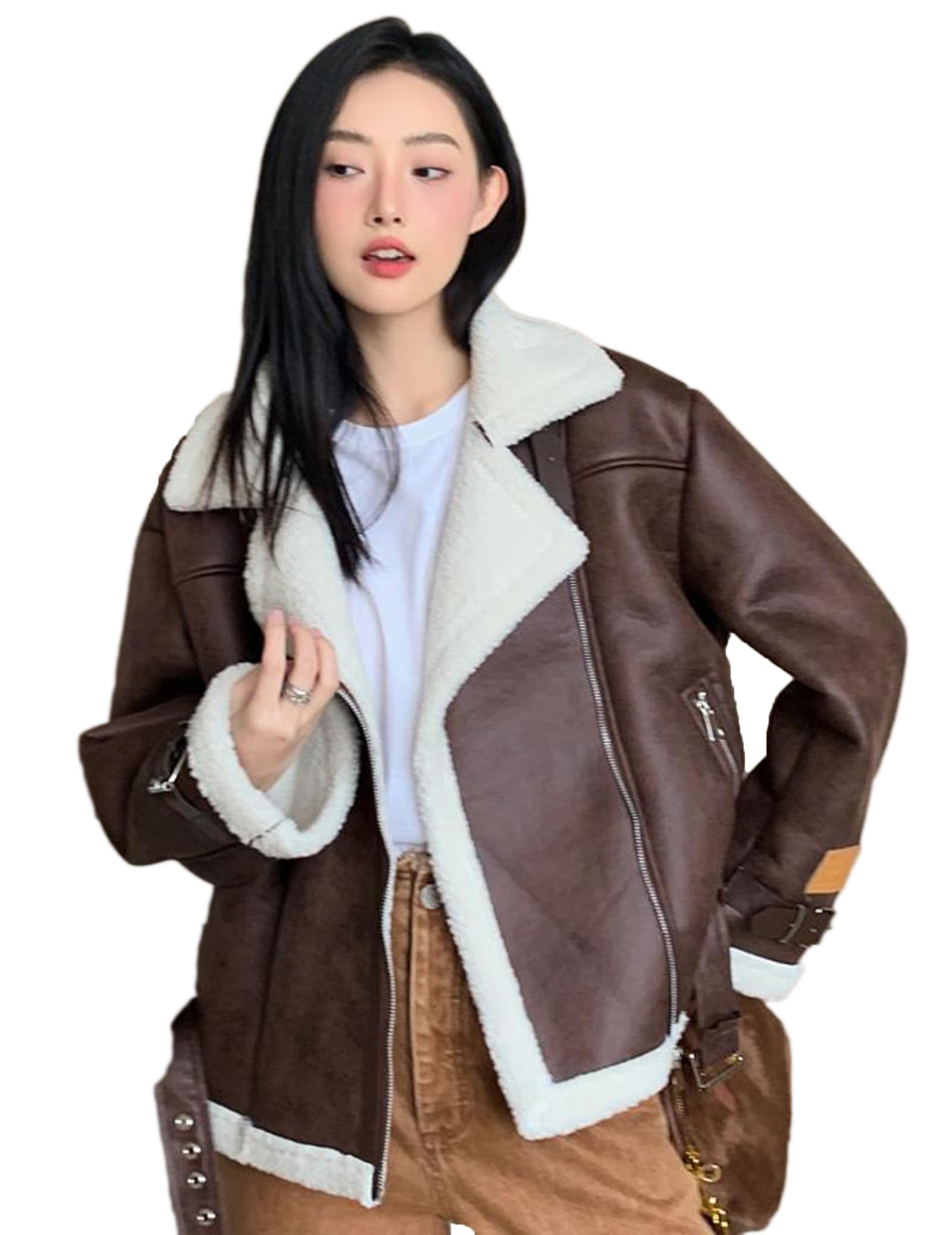 GOODY-JAPAN☆羊皮ムートンコート☆ レザージャケット Amazon | [DeBangNi] レディース ライダースジャケット 厚手