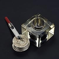 Vista 6 de Marspark Convertidor de tinta universal para pluma estilográfica, 6 piezas, convertidor internacional de cartuchos de tinta (rojo)