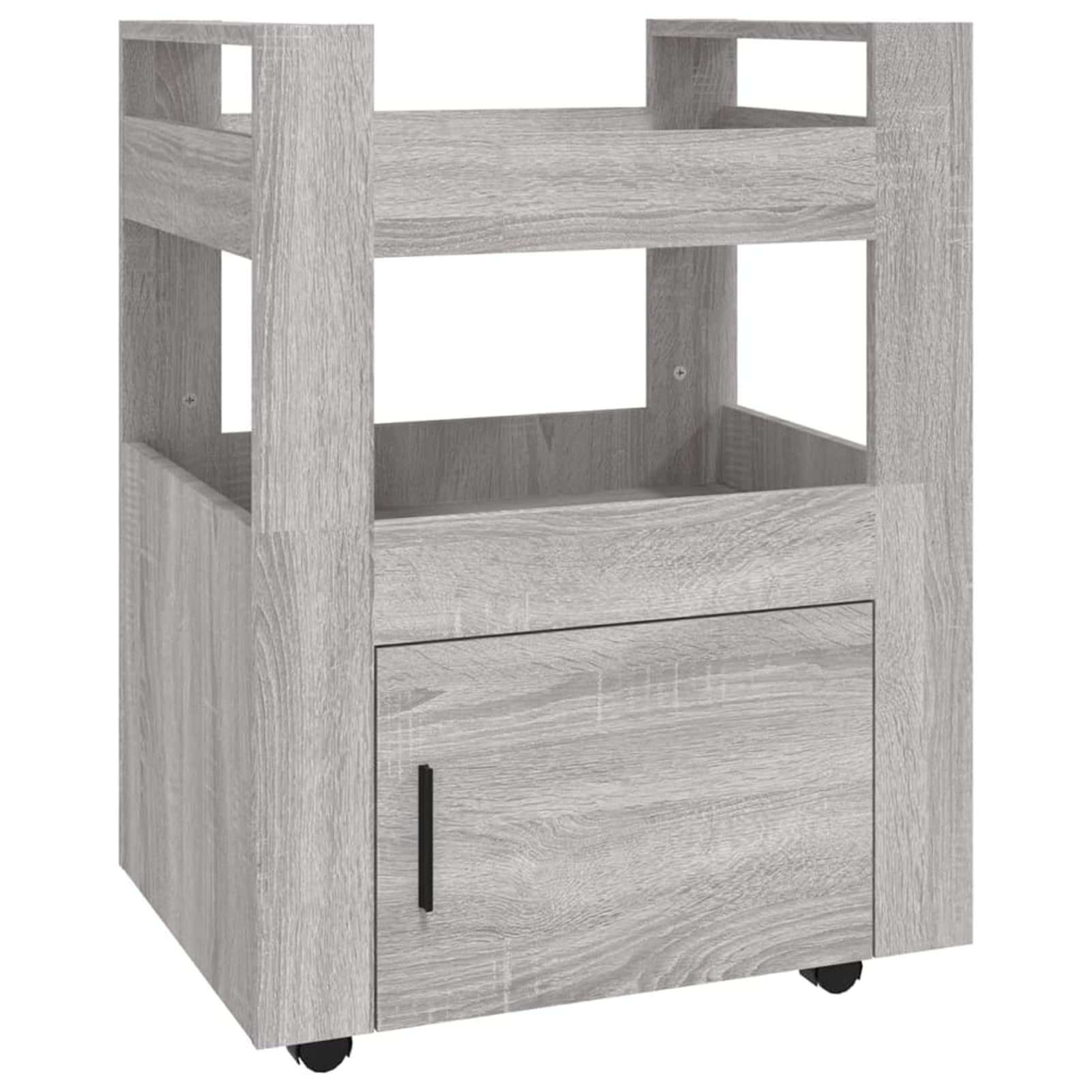 Küchenwagen Holzwerkstoff Grau Sonoma 60x45x80 cm - Praktisch für Küchenorganisation 816830