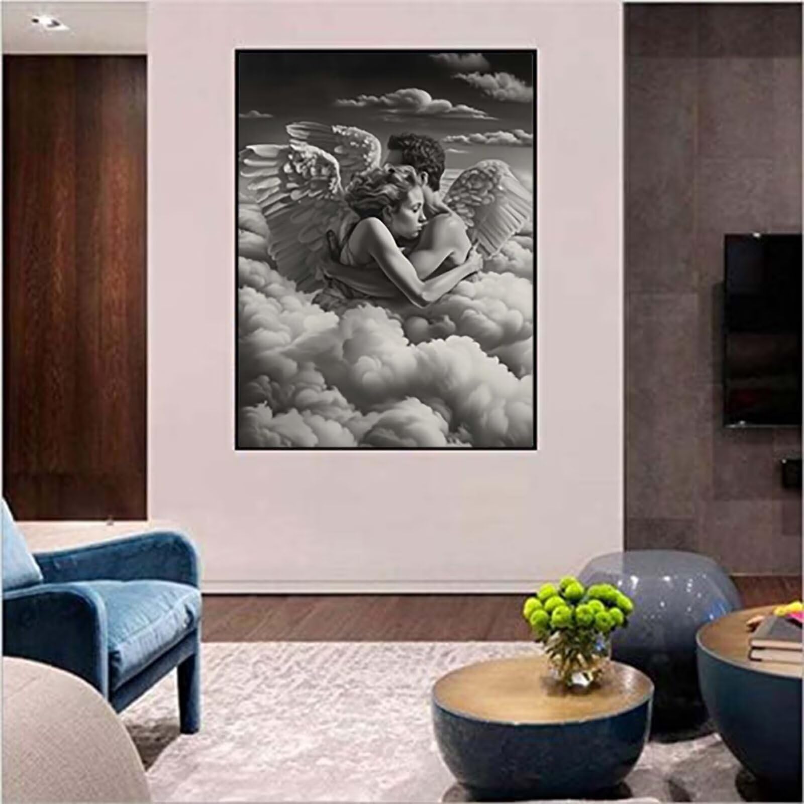 Coppia Diamond Painting Adulti 100x130cm, 5D Diamond Painting Kit 5-1980