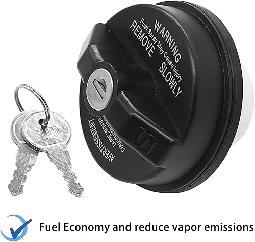 Miniatura 5 de Tapa de gas con bloqueo, tapa de combustible para Jeep Wrangler JK TJ Liberty Cherokee Compass Grand Cherokee Commander, Patriot & Chrysler 200 300