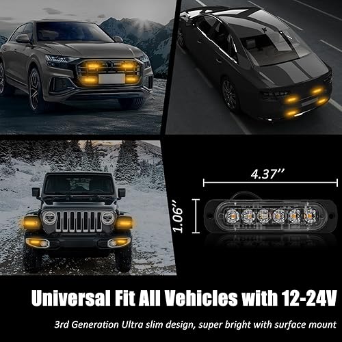 Miniatura 6 de XT Auto - Luz estroboscópica de advertencia (6 luces LED)