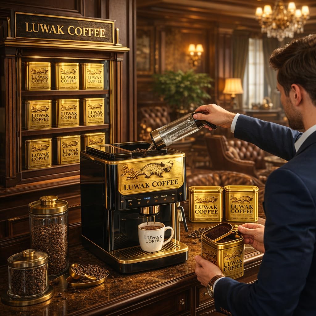 Worcas Luwak Coffee Premium Wild Kopi Luwak (Golden) Ground Coffee