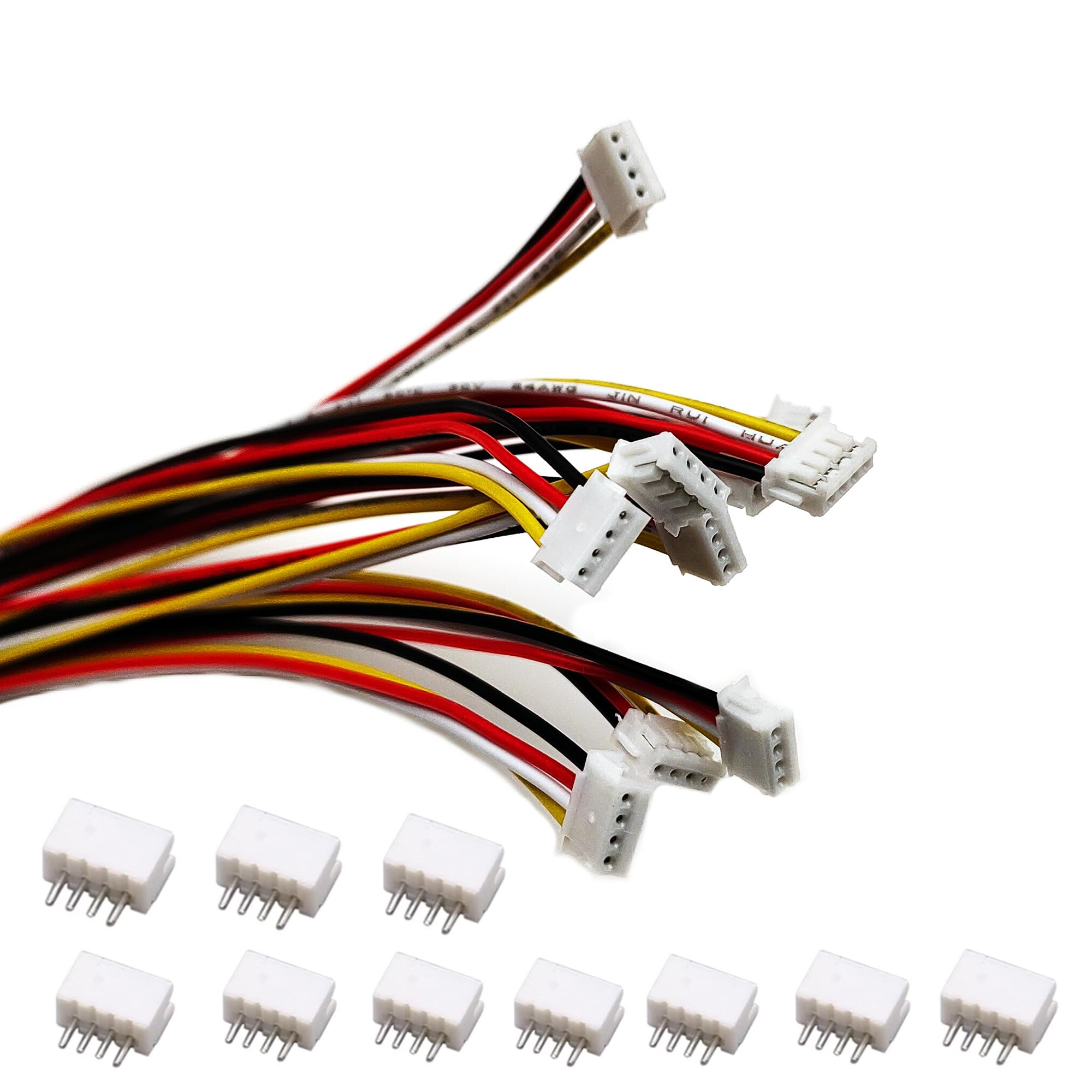 10 zestawów Mini Micro JST ZH 1,5 mm 4-biegunowa wtyczka z UL1571-24AWG 20 cm kabel i gniazdo Jst ZH1,5 zestaw złączy wtykowych
