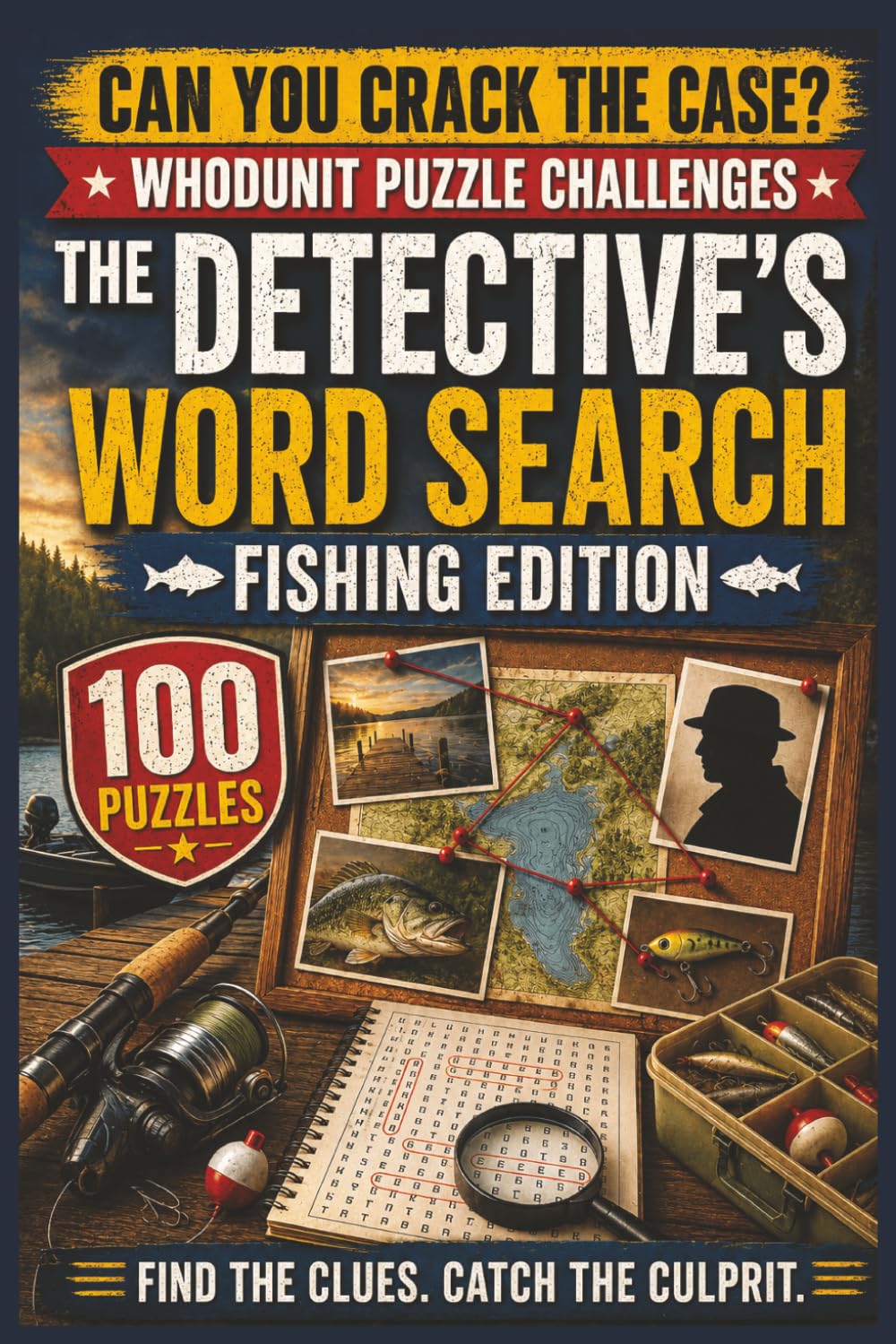 The Detective's Word Search: Fishing Edition: 100 Whodunit Puzzle Cases for Fishing Enthusiasts . Find the Clues, Name the Suspect, Crack the Crime (Whodunit Word Search Puzzles)