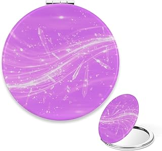 Compact Mirror Cute, Purple Crystal Light Mag...