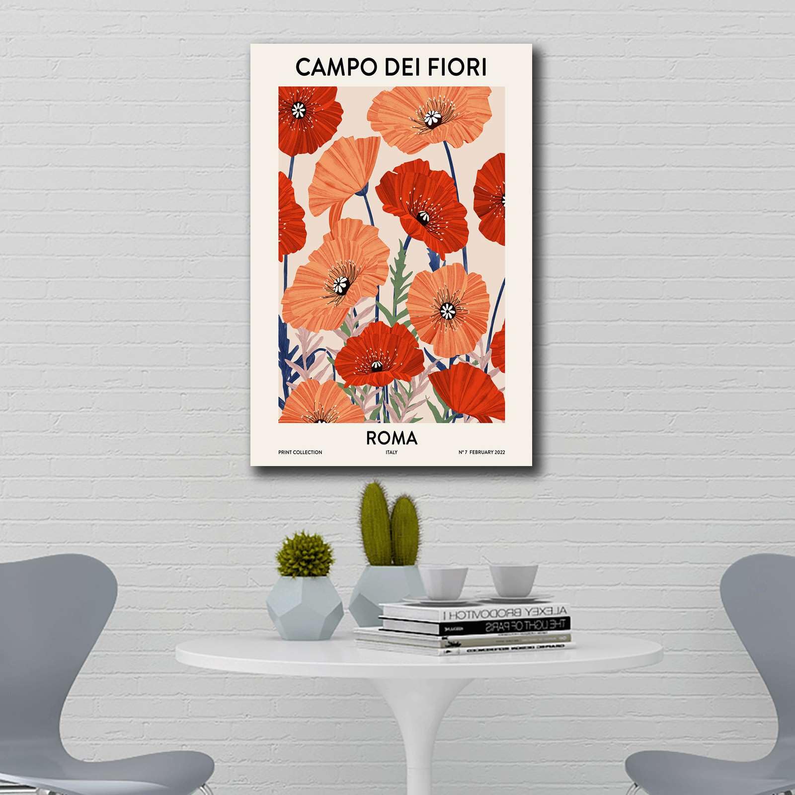 Amazon.com: YX Tide Canvas Art Poster Campo Dei Fiori Roma Art