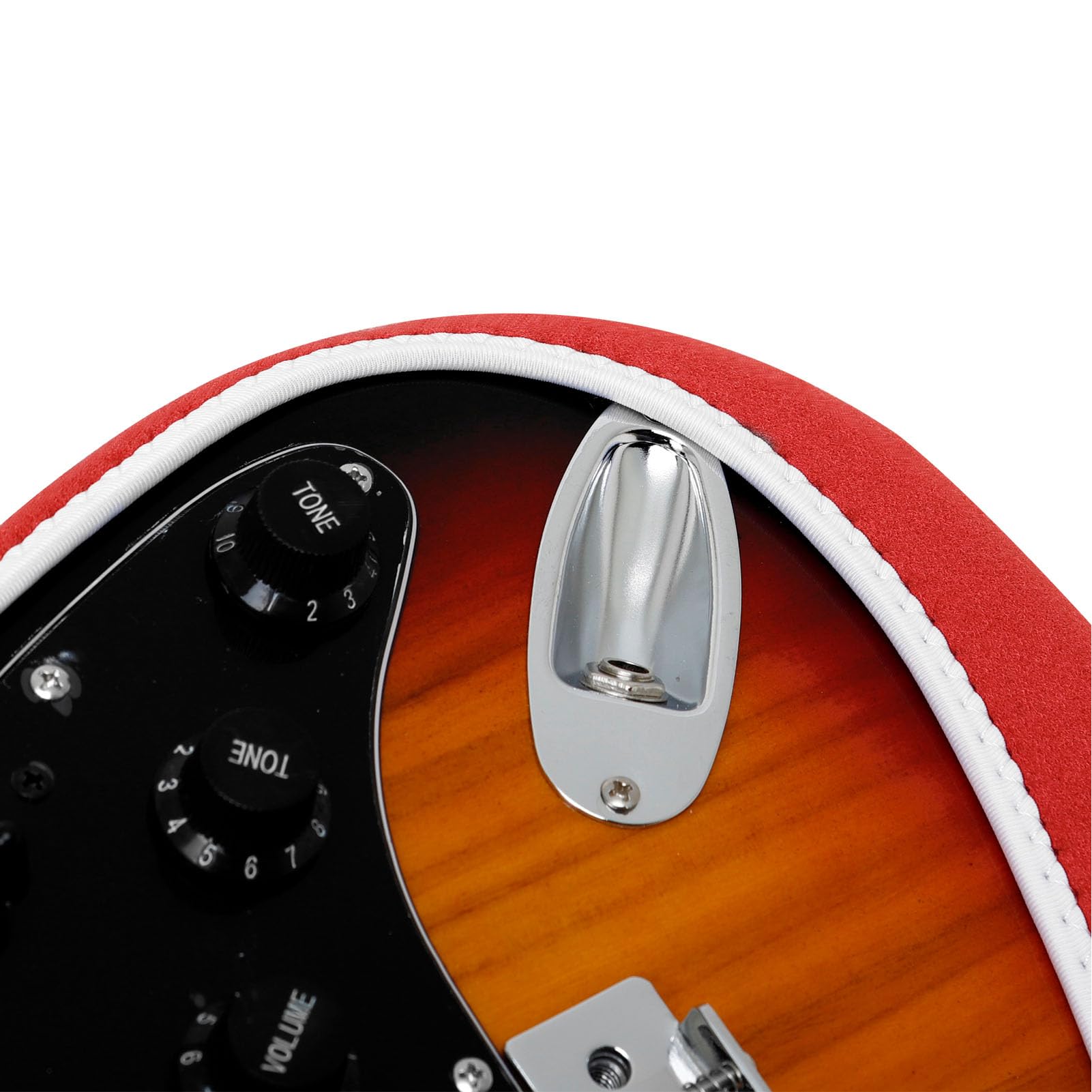 Pokrowiec ochronny na gitarę elektryczną Wysokiej jakości neoprenowy poliester Pokrowiec na korpus gitary Do gitar elektrycznych serii ST 39 cali Odporny na kurz Odporny na (Czerwony)