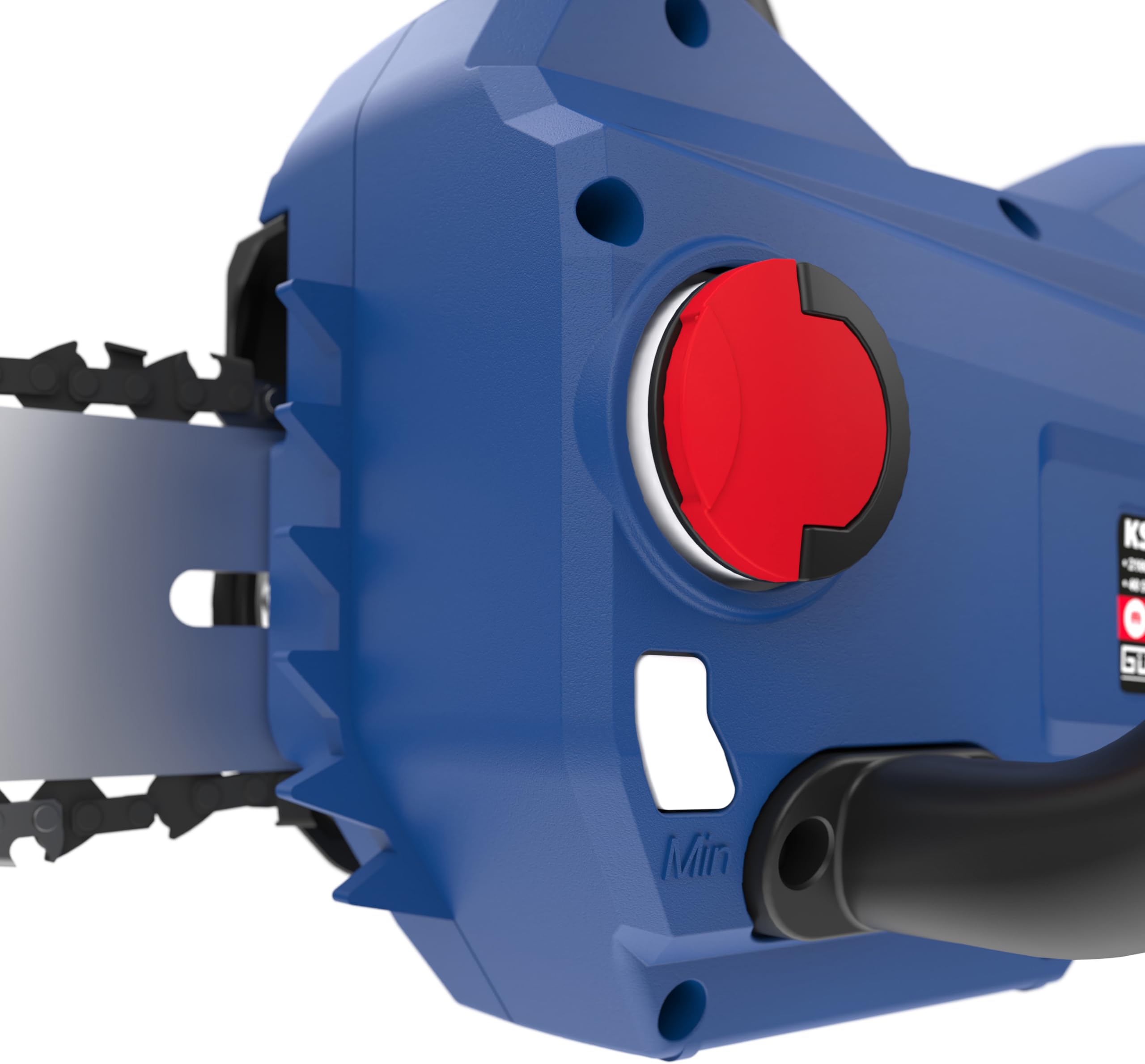 Güde Motosierra con batería KS 18-0 (18 V, 21000 1/min, longitud de corte 240 mm, sistema de sujeción rápida de cadena, lubricación automática de cadena, peso 2,6 kg, incluye espada y cadena Oregon,