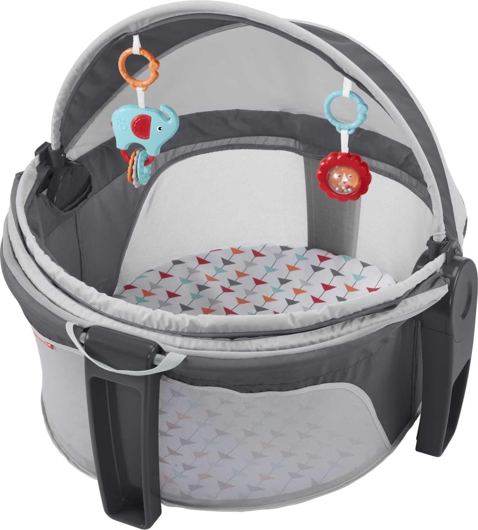 Fisher-Price On-the-Go Baby Dome - Arrows Away, travel portable play space with canopy and toys [Amazon Exclusive]