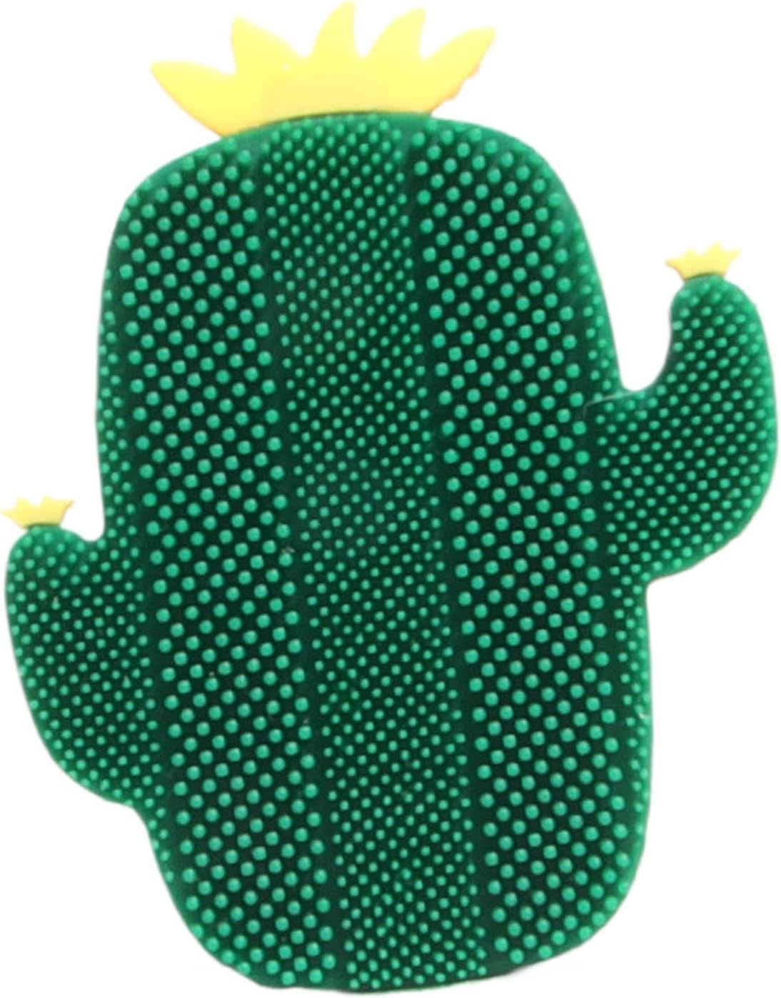 Silicone Face Wash Brush, Soft Manual Facial Scrubber, 3.15×2.56×1.97 Inches Cute Cartoon Cactus Shape Peeling Face Brush for Travel, Business Trips and Daily beautycare