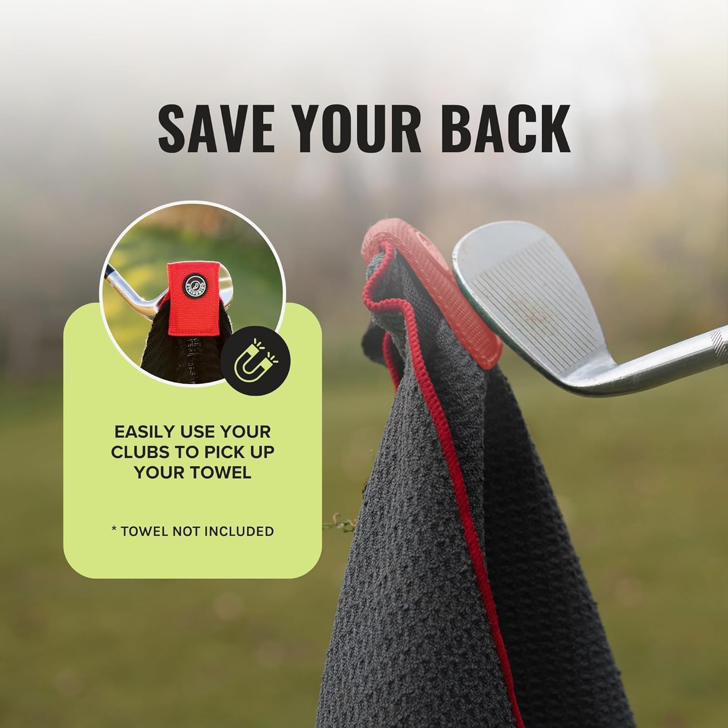 Stripebird - Magnetic Clip for Any Towel (Red) - Highest Strength Magnet for Magnetic Golf Towel - Removable from Towels - Magnet Golf Towel - Magnetic Golf Towels for Men - Image 5