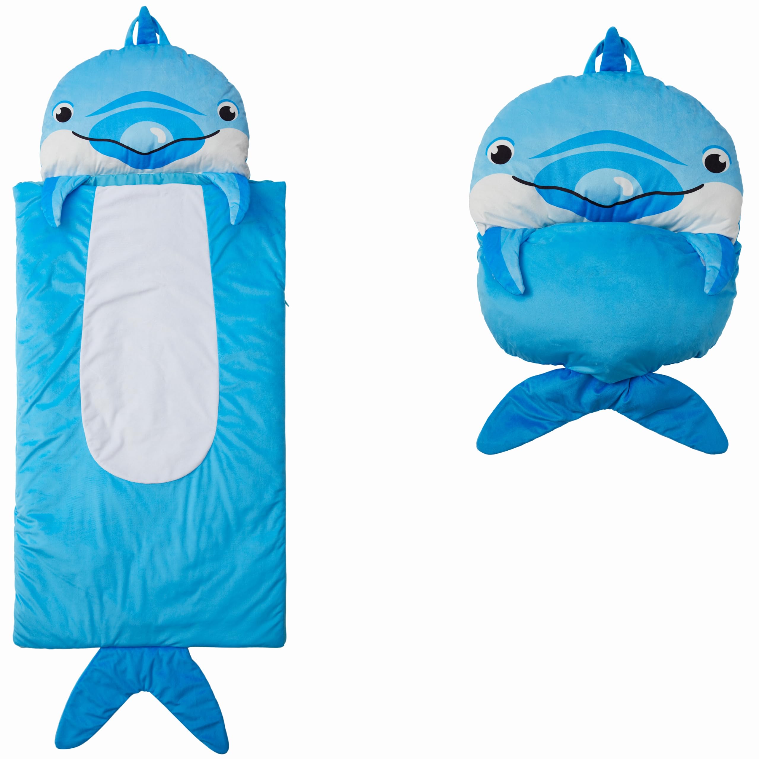 Kid's Nap Buddies Character Preschool Nap Mat, Toddler Sleeping Bag with Pillow for Daycare, Ages 3+
