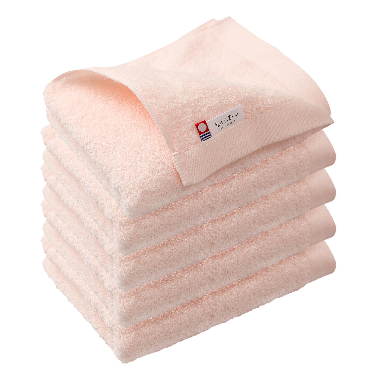 Imabari Face Towels, Set of 5, Cherry Blossom