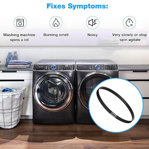 Miniatura 3 de Cinturón de lavadora WH01X27538 para GE - Piezas de lavadora de ropa Hotpoint PS12299369, AP6328256, 4587903,290D1101P005