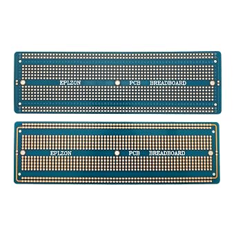 3pcs 6.8x2.05 Breadboard Solderable Prototype PCB Board Kit for Electronics Projects Compatible for DIY Soldering Circuits Projects Prototype Board,Blue