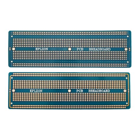 3pcs 6.8x2.05 Breadboard Solderable Prototype PCB Board Kit for Electronics Projects Compatible for DIY Soldering Circuits Projects Prototype Board,Blue