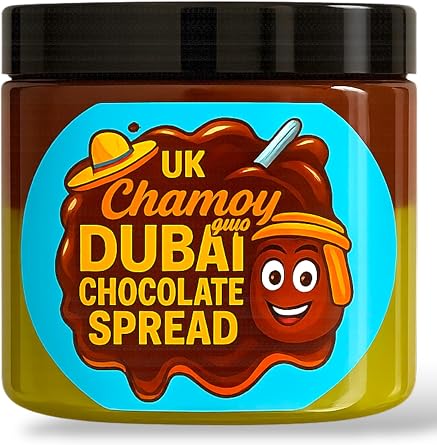 Dubai Chocolate Spread with Kunafa Spread   Luxury Halal Chocolate Spread with Pistachio Butter & Kunafa Pastry   Gourmet Arabic Dessert Topping   320g