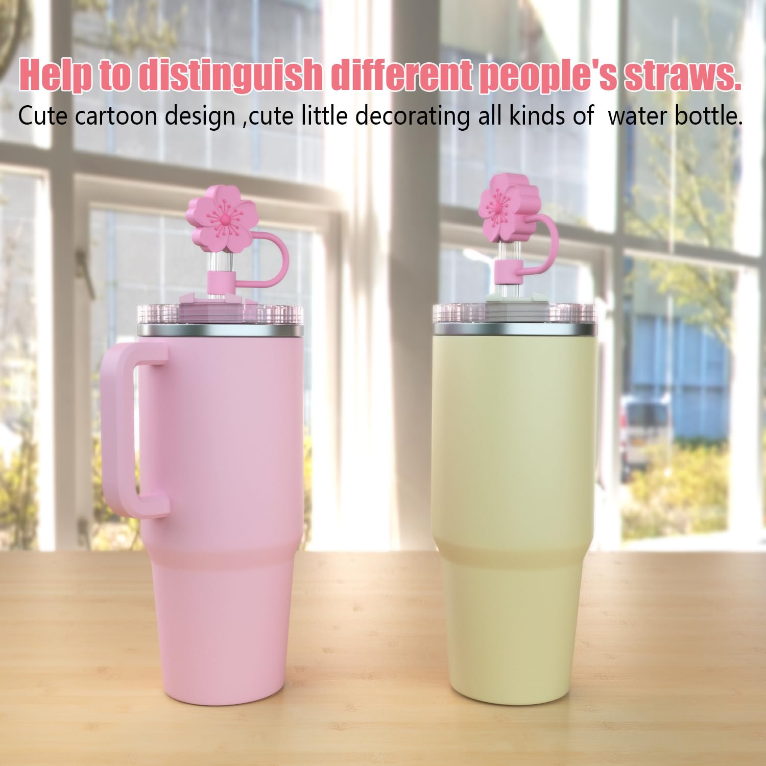 8 Coperture In Silicone Per Cannucce Stanley Cup - Antipolvere E Colorate - Foto 2