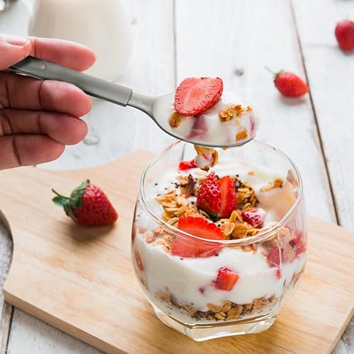 Miniatura 4 de Cucharitas desechables, cubiertos de plástico envueltos individualmente, cucharas para fiestas, bodas, puestos de comida de catering, pedidos para