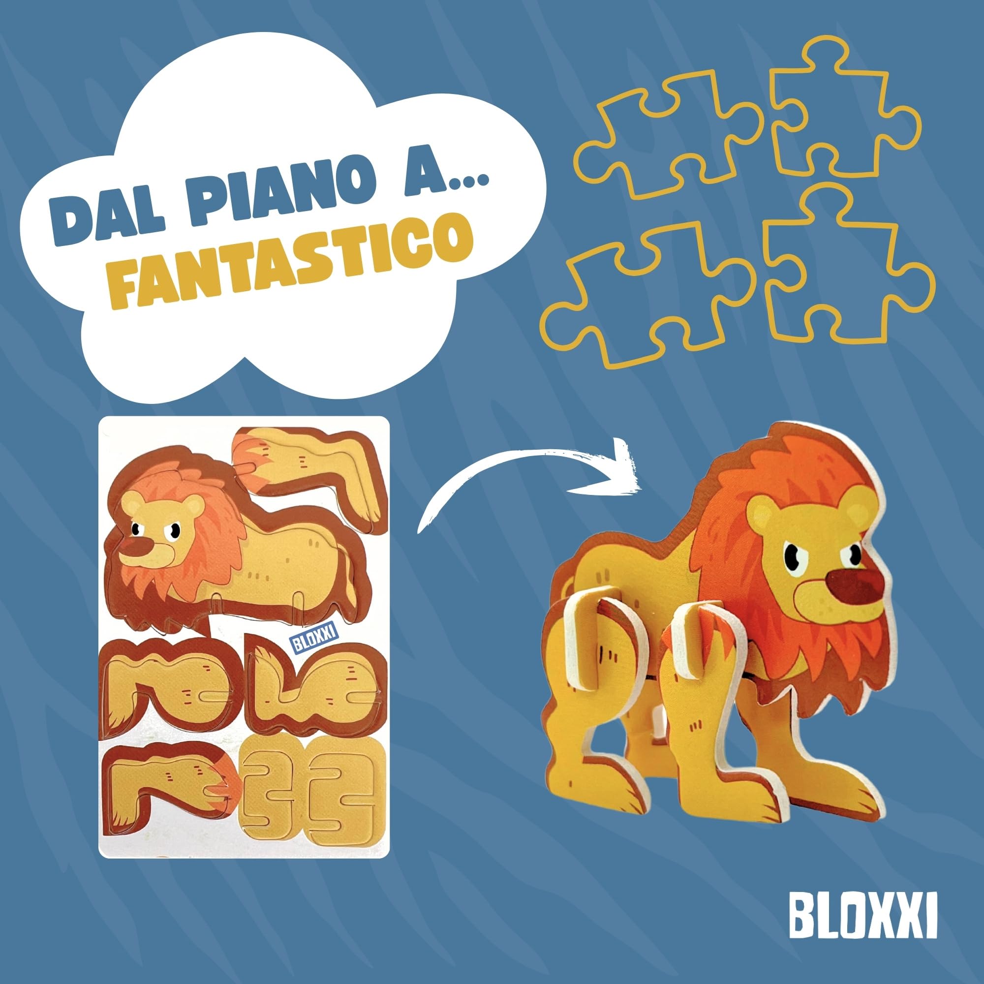 Puzzle 3D Set 25 – Regalini Festa Compleanno Bambini – Gadget Educativi Scuola Feste (Animali)