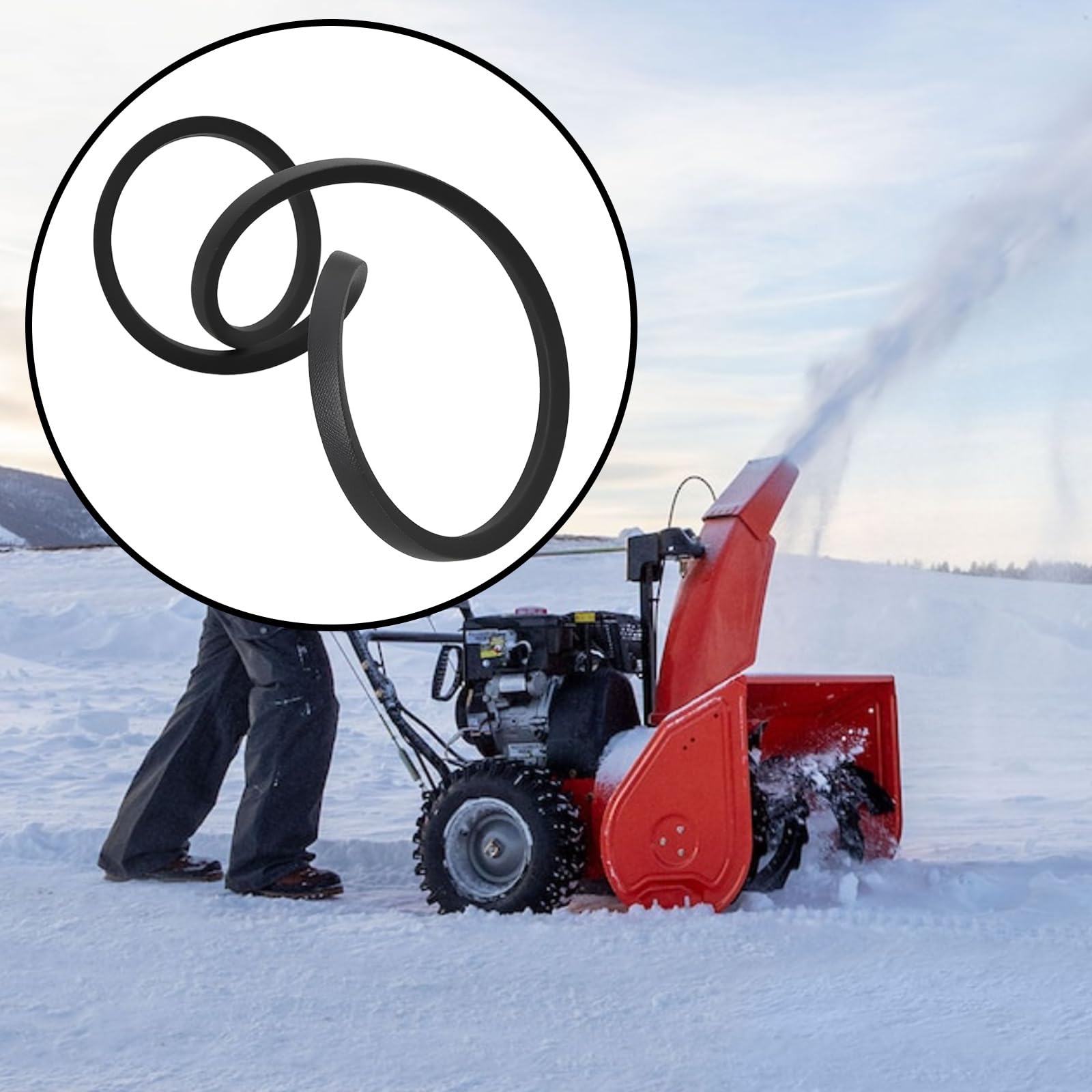 SG Store Auger Drive Belt Replacement 07200633 Compatible with Ariens Gravely Deluxe 24 Deluxe 28 - Image 3