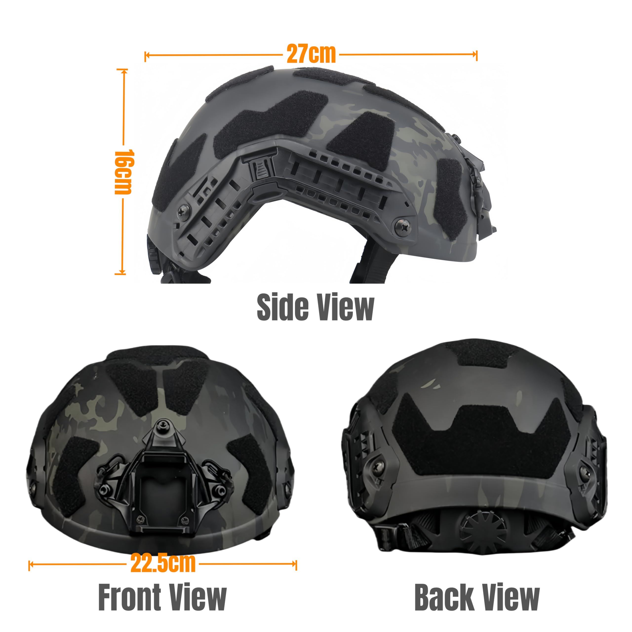 ACEXIER Casco protettivo da tiro tattico SF SUPER High Cut, casco tattico FAST