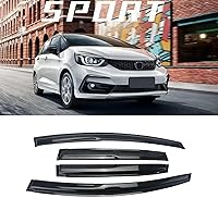 SONTIAN Black Window Visors Rain Guards for 2009-2014 Honda Fit 4 Door - Durable Outside Mount Vent Deflectors, 4pcs