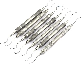 AA PRO Gracey Curette Set of 7 PERIODONTAL CURETTES Hollow Handle A+ Quality