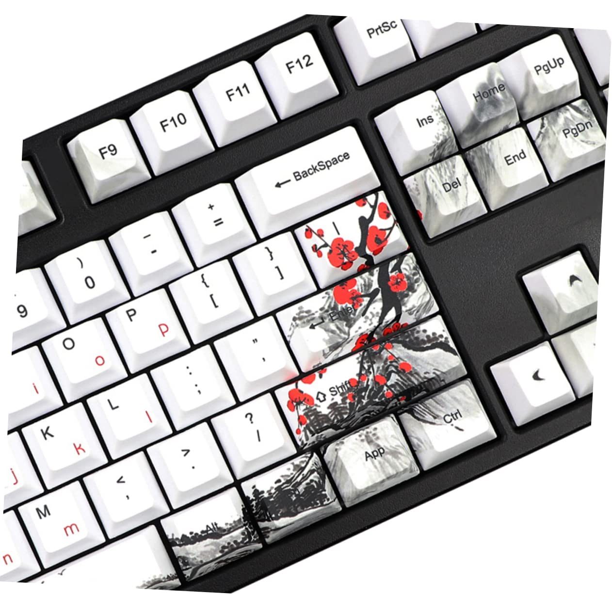 jojofuny Ersatztastenkappen Tastenkappen Für Mechanische Pc-tastaturen Farbige Tastenkappen Aus Hochwertigem Pbt-Material Dekorative Und Verschleißfeste