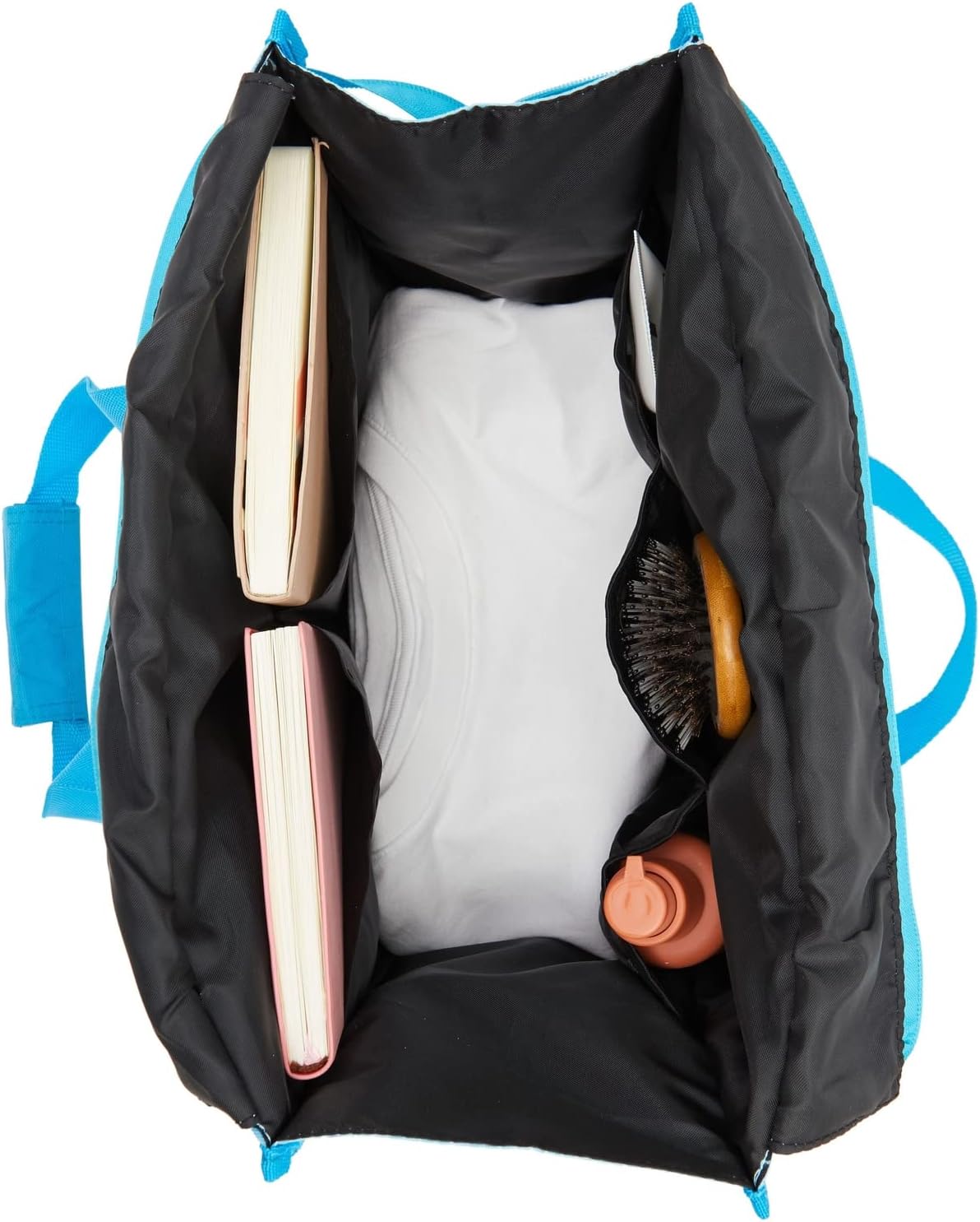 Juvale Utility Tote Bag - Nurse Pocket Organizer with Compartments - Zip-Top Pocket Organizer with 8 Compartments - Shoulder Bag for Work & Travel - Blue, One Size - Image 7